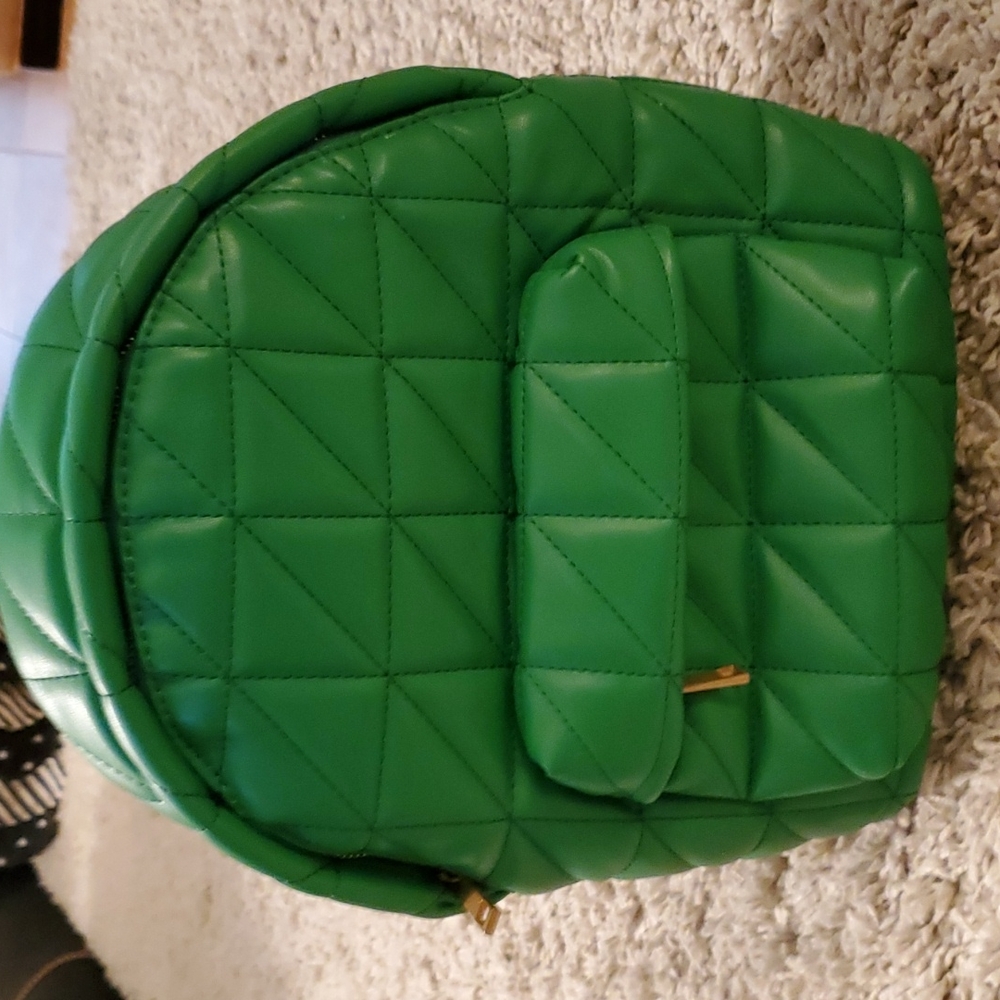 Zara Quilted Faux Leather Back Pack
